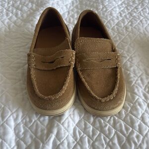 Toddler Mocassin Boat Shoes Brown Suede Loafers